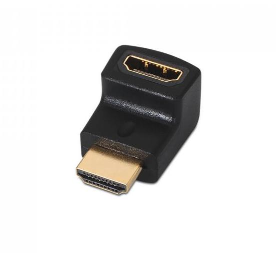 Adaptador HDMI acodado  A/H-A/M  negro