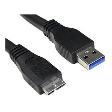 Cable USB 3 0  tipo A/M-micro B/M  negro  2 0m