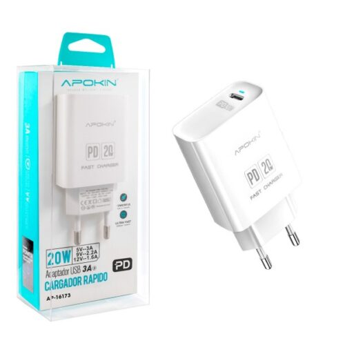 Cargador Carga Rapida 20W Tipo-C   Cable tipo-C