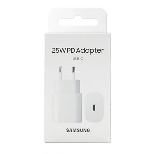 SAMSUNG CARGADOR USB-C 25W WHITE SIN CABLE