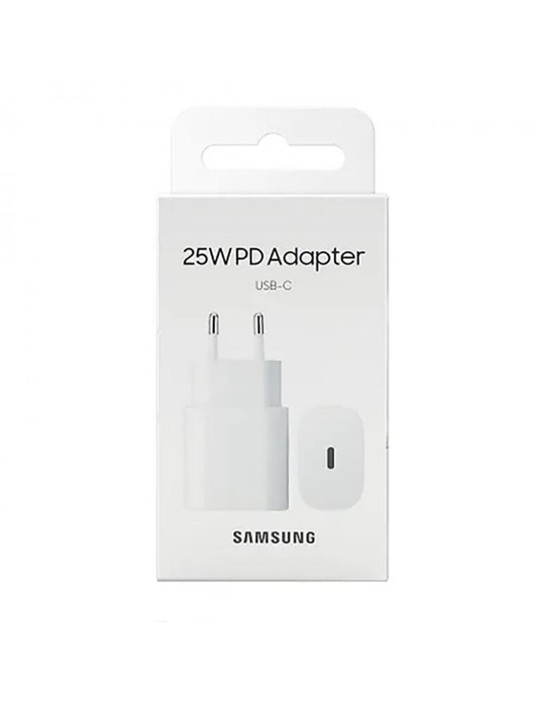 SAMSUNG CARGADOR USB-C 25W WHITE SIN CABLE